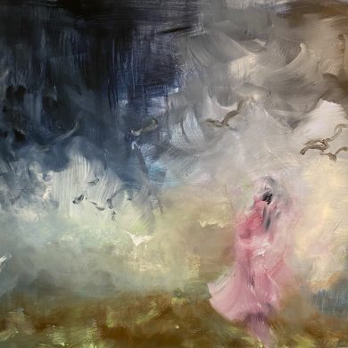 Tanz im Sturm | Acryl auf Leinwand | 100 x 80 cm | 2021